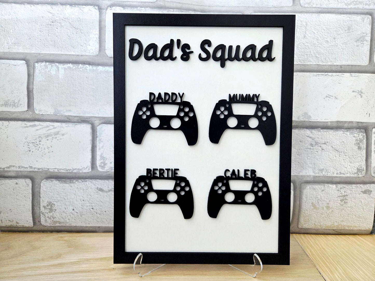 Dad Squad Video Game Controller Wall Art