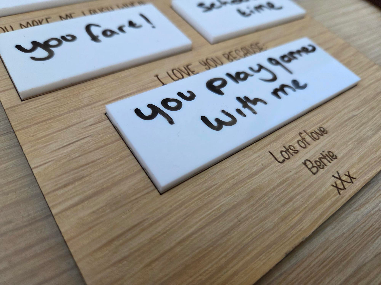My Daddy Interview Board - Any Name - Gift for Him– Birthday Keepsake