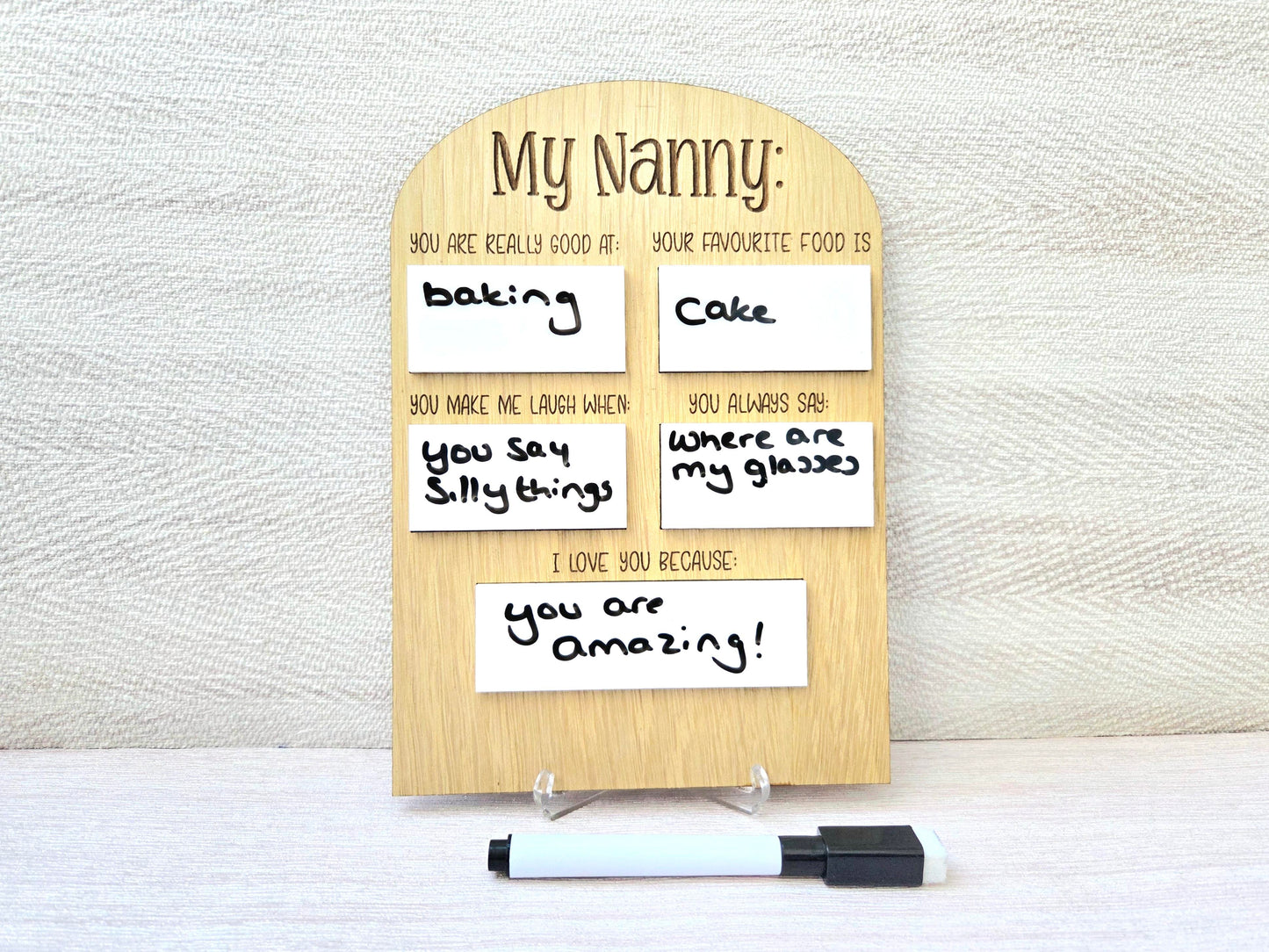 My Daddy Interview Board - Any Name - Gift for Him– Birthday Keepsake
