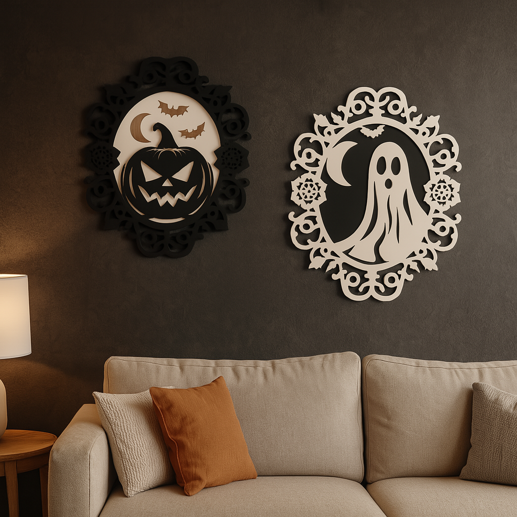 Halloween Wall Art – Gothic Pumpkin or Ghost Sign