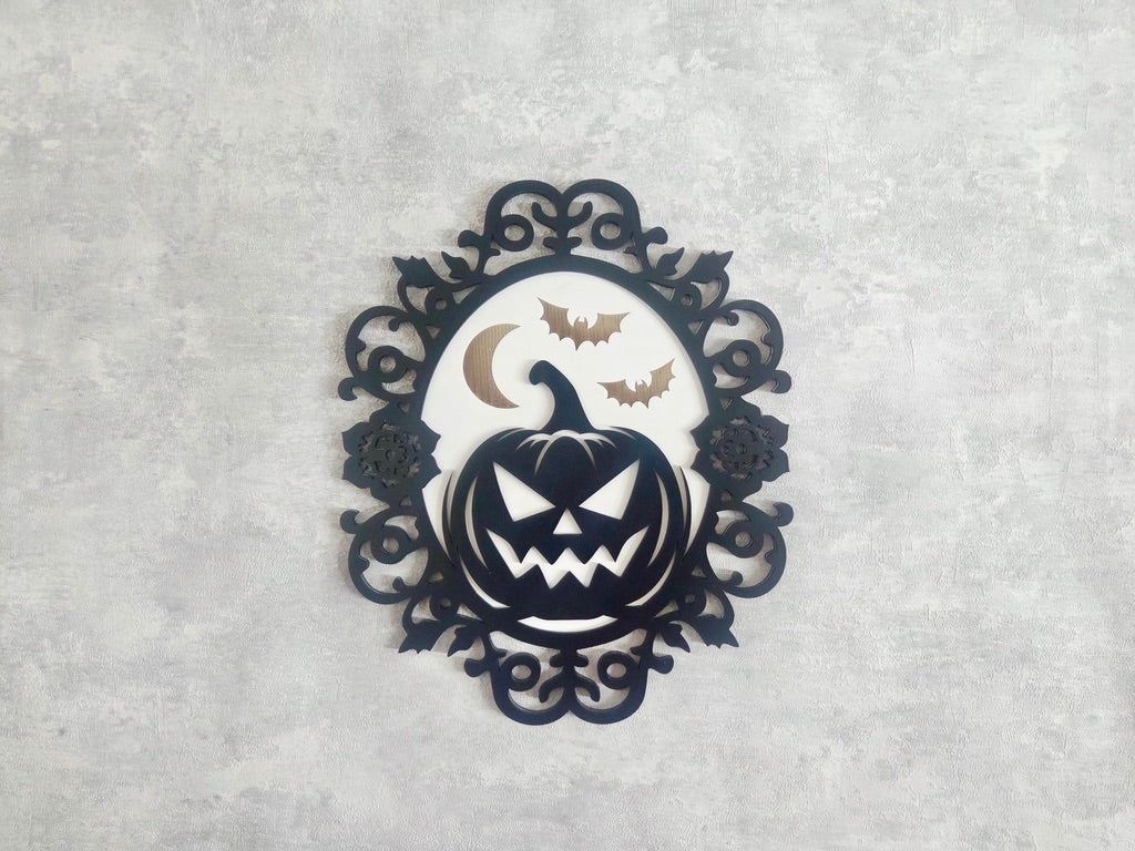 Halloween Wall Art – Gothic Pumpkin or Ghost Sign