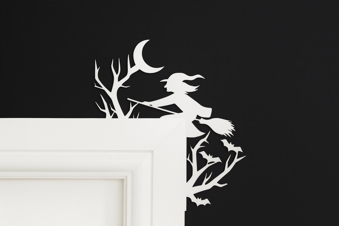Spider Web Door Corner Halloween Decoration