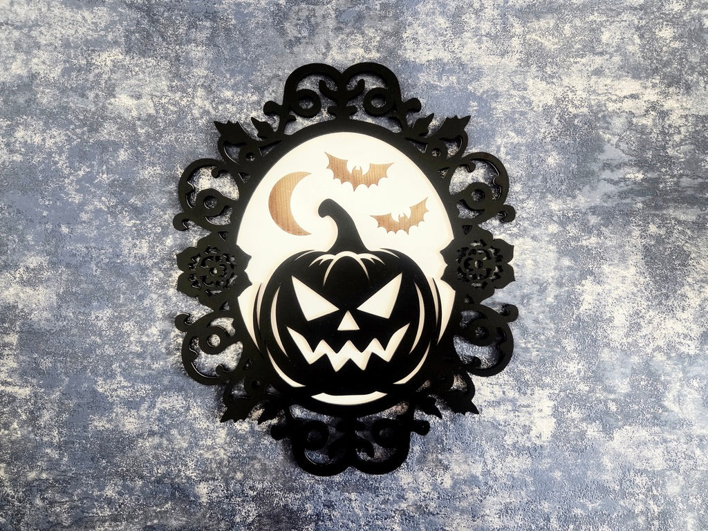 Halloween Wall Art – Gothic Pumpkin or Ghost Sign