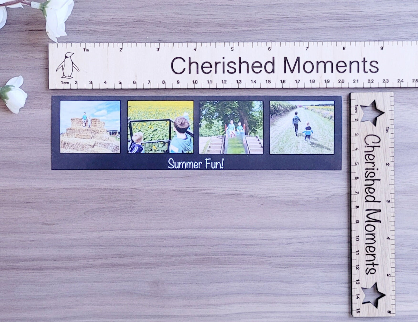 Custom Photo Strip Magnet – Personalised 4-Image Magnetic Keepsake