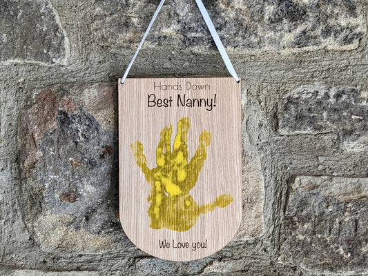 Personalised Handprint Art – Gift for Nanny, Grandma or Mum