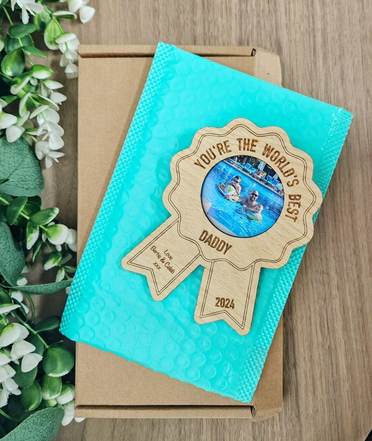 Worlds Best Grandad Medal Frame Fridge Magnet