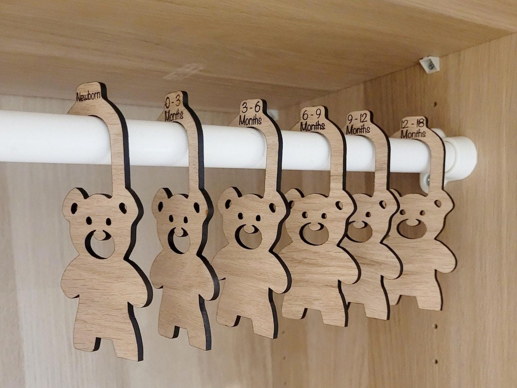 Personalised Baby Hangers, Wardrobe Dividers
