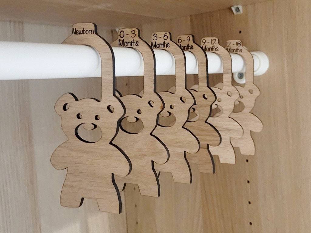Personalised Baby Hangers, Wardrobe Dividers