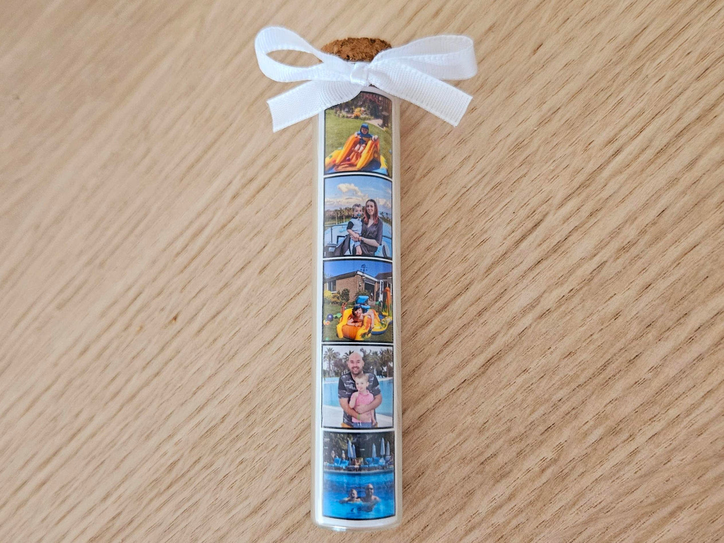 Personalised Photo Jar – Custom Mini Glass Keepsake with Your Pictures