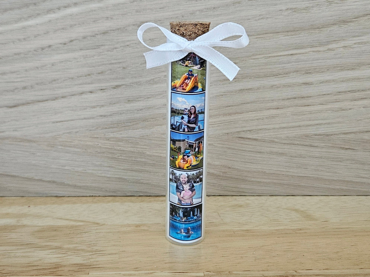 Personalised Photo Jar – Custom Mini Glass Keepsake with Your Pictures