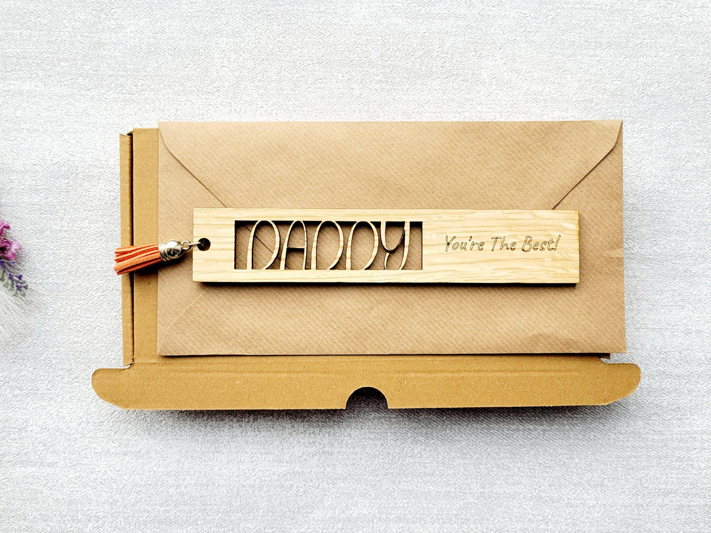Grampy Bookmark, Personalised Wooden Bookmark