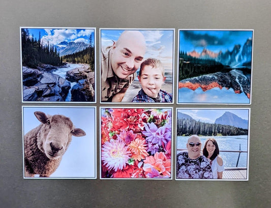 6cm Photo Tiles, Photo Magnet