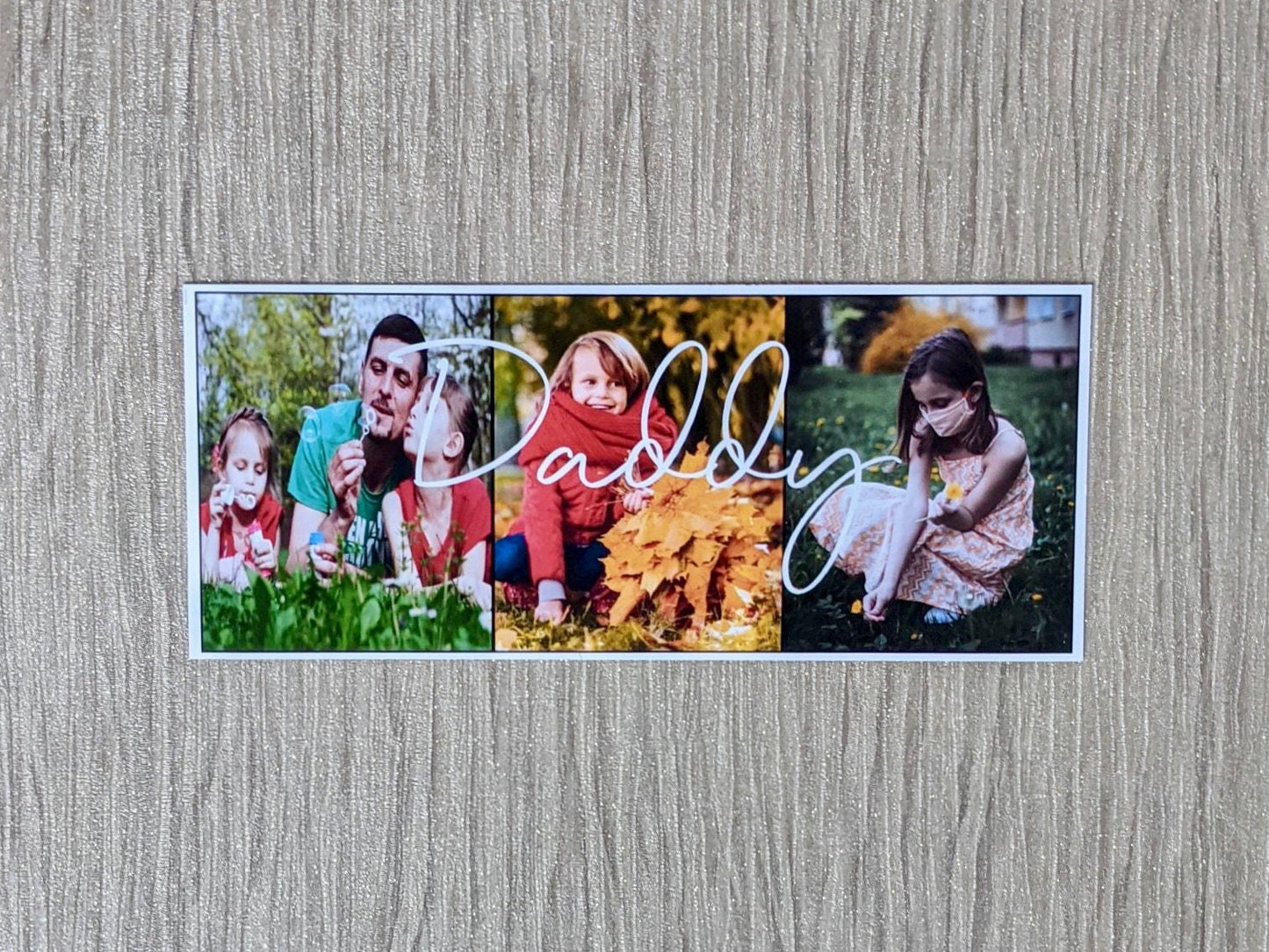 Personalised Photo Magnet for Daddy – 3 Images Picture Gift