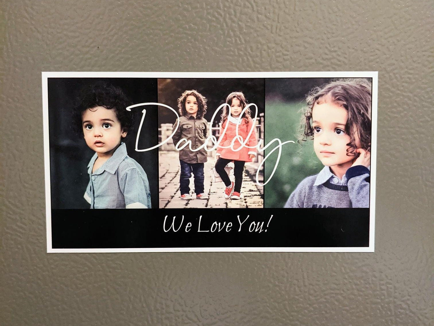 Personalised Photo Magnet for Daddy – 3 Images Picture Gift