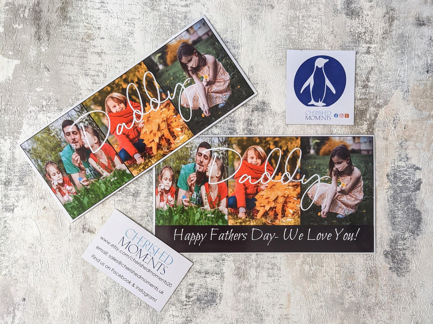 Personalised Photo Magnet for Daddy – 3 Images Picture Gift