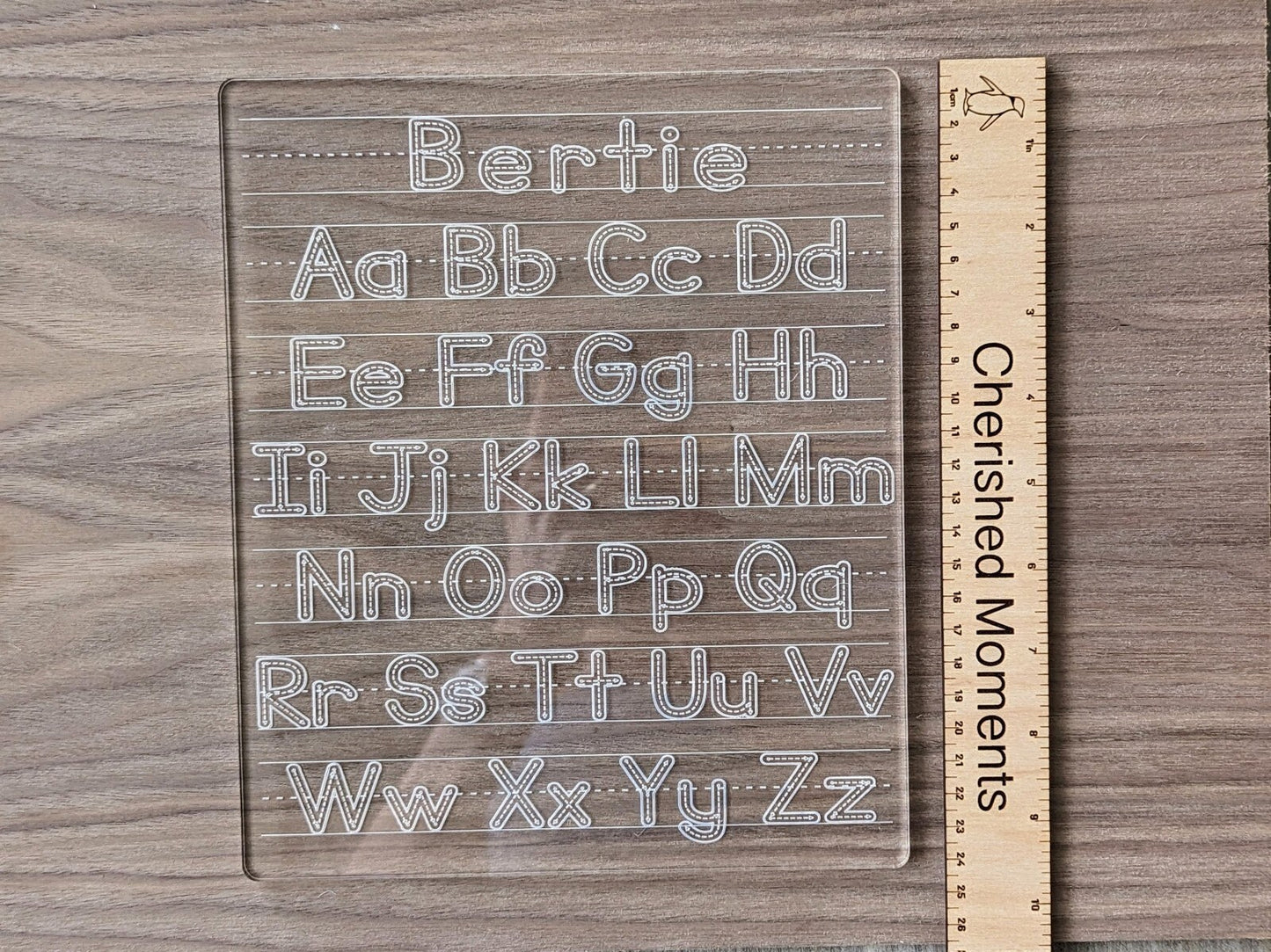 Personalised Alphabet Tracing Board, Kids Learn to Write