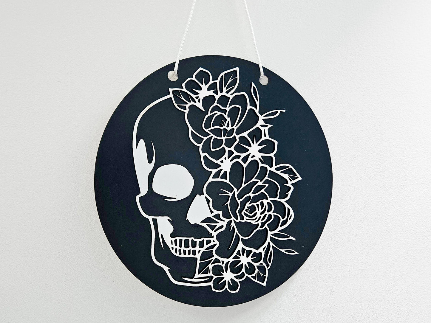 Floral Ghost Halloween Decoration – Spooky Fall Shelf Decor or Autumn Gift Idea
