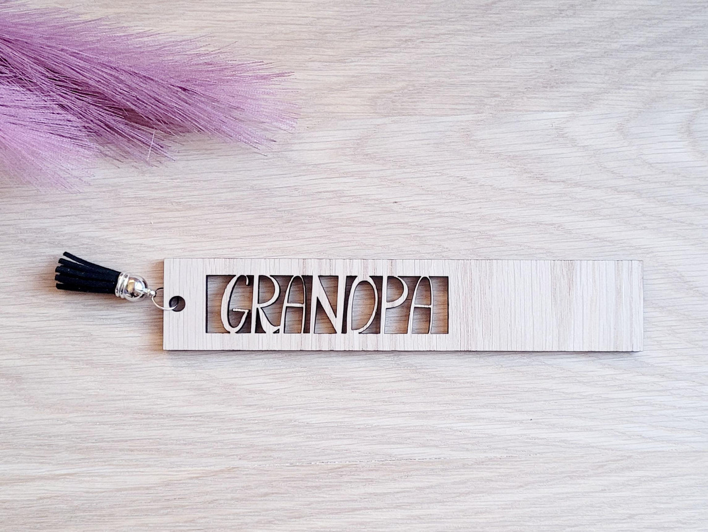 Personalised Wooden Grandpa Bookmark
