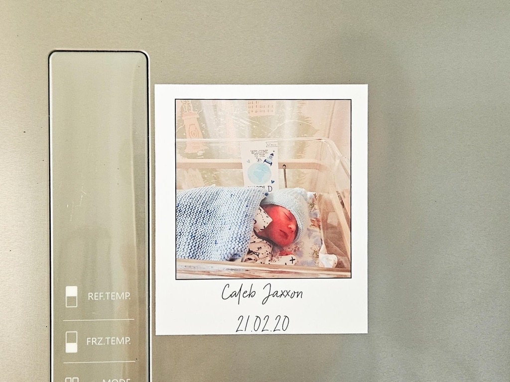 Personalised Baby Announcement Magnet – Cherished Keepsake for New Parents