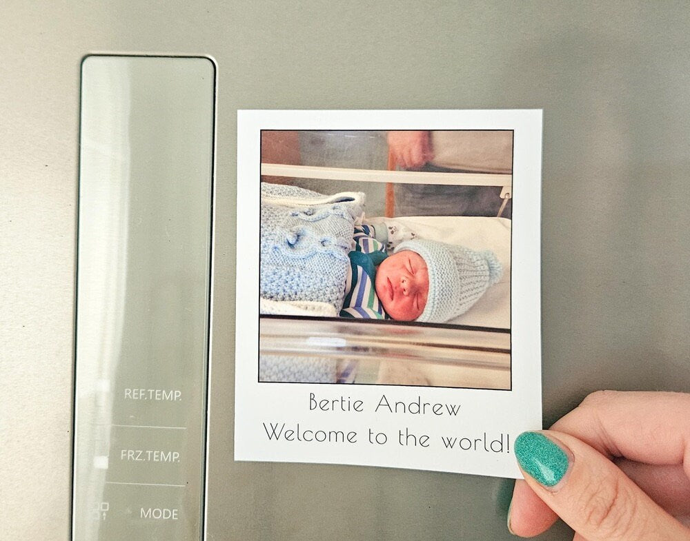 Personalised Baby Announcement Magnet – Cherished Keepsake for New Parents