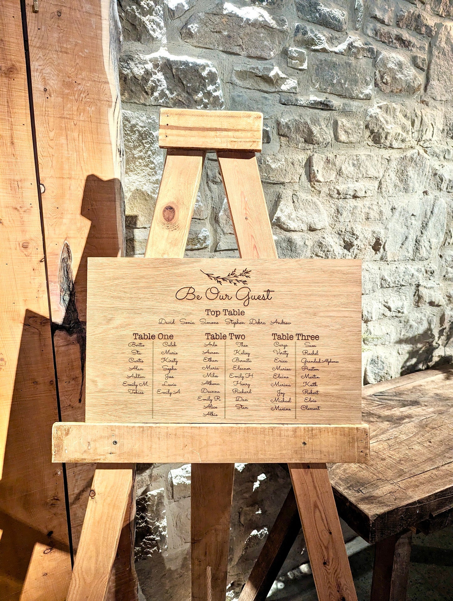 Wedding Table Plan, Wooden Seating Chart, Rustic Event Sign, Boho Wedding Decor