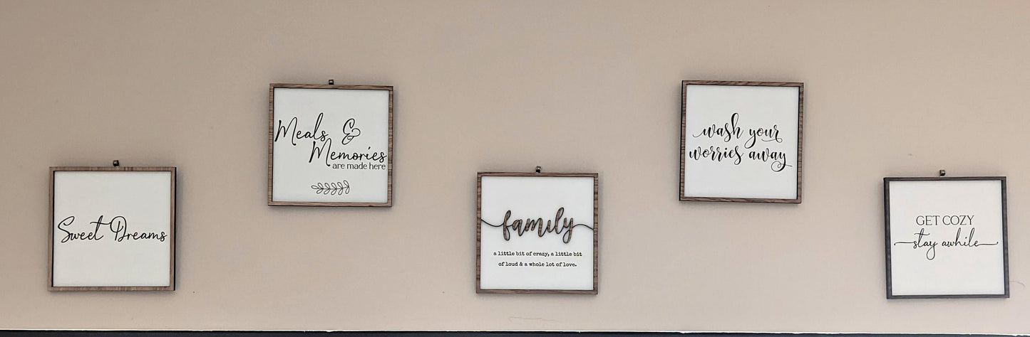 Sweet Dreams Wooden Sign – Engraved Bedroom Wall Decor, Rustic Wood Frame, Farmhouse Sleep Quote, Nursery & Home Gift