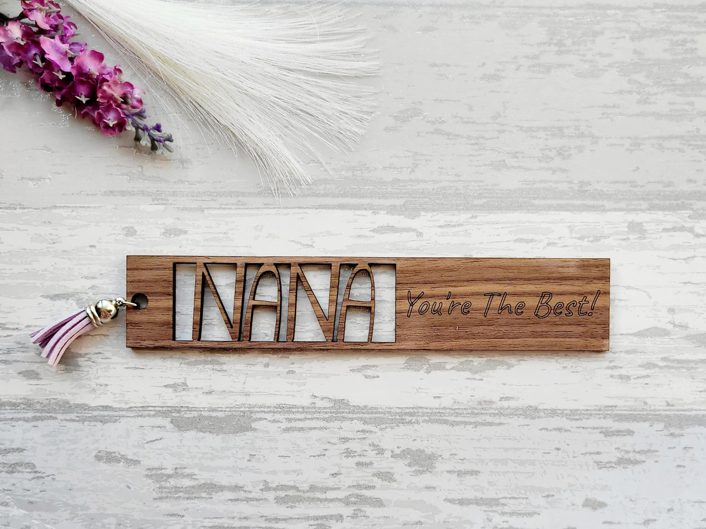 Personalised Nana Wooden Bookmark