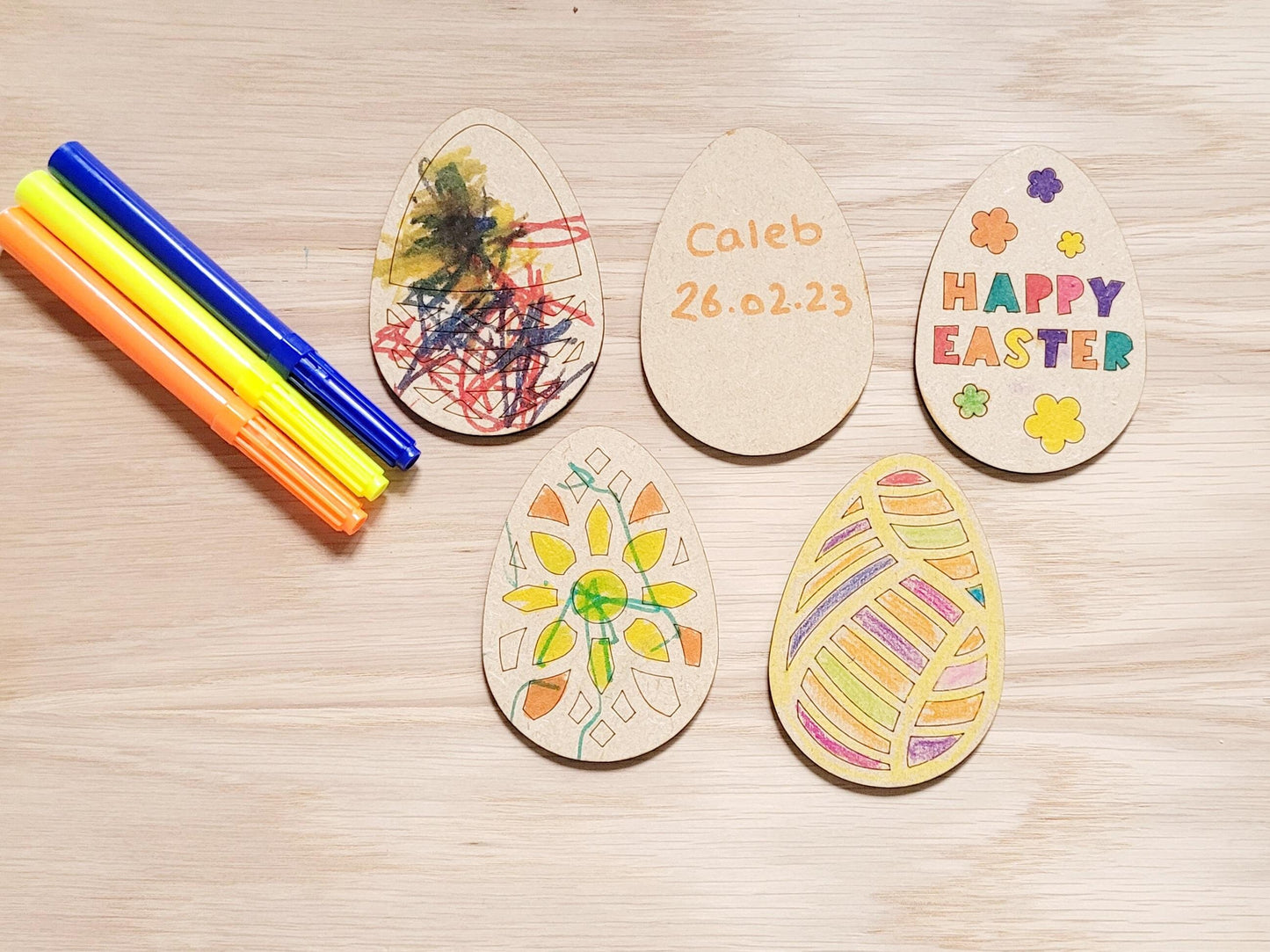 Wooden Easter Crafts, Easter Egg DIY Kit, Kids Activities