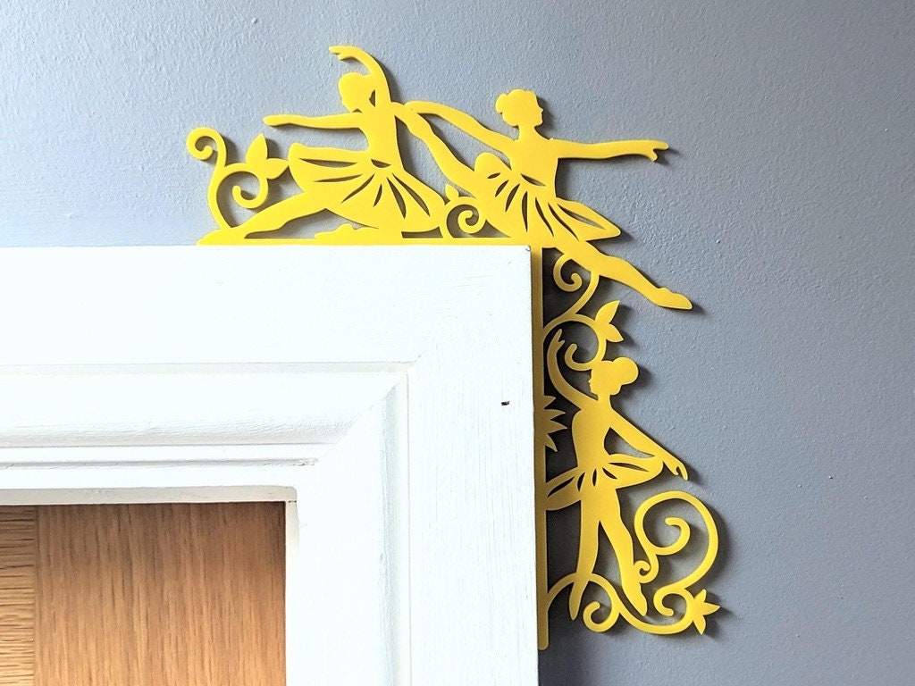 Fairy Tale Corner Decor – Magical Unicorn, Mermaid, Dancer, and Castle Acrylic Ornaments for Door Frames & Shelves | Whimsical Nursery & Playroom Accent