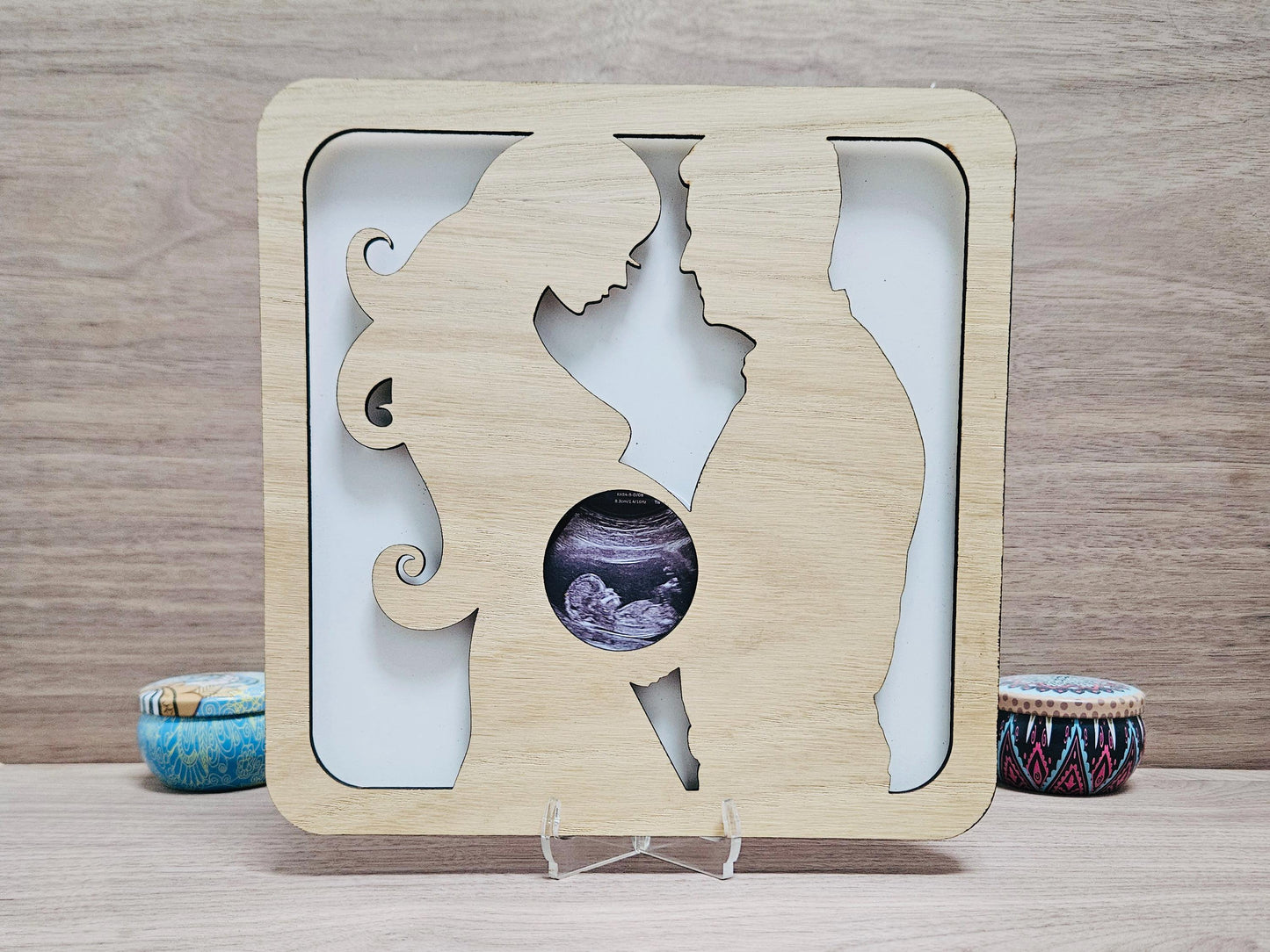 Personalised Baby Scan Photo Frame, Ultrasound Holder, Sonogram Picture Frame
