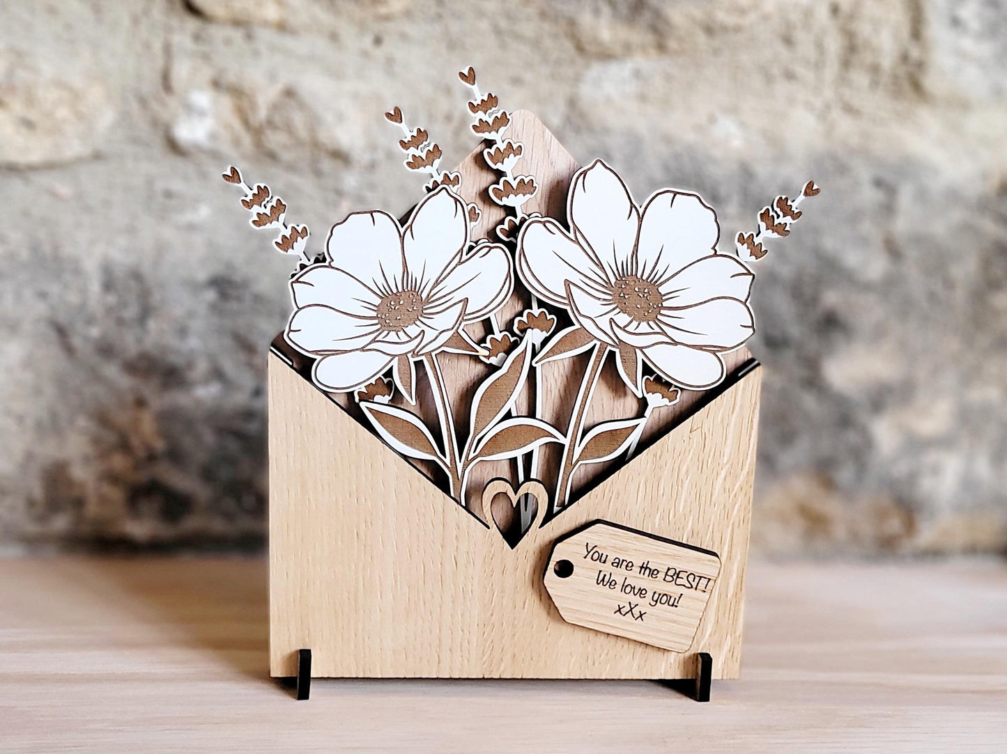 Personalised Wooden Floral Gift – A Thoughtful Keepsake for Any Occasion!