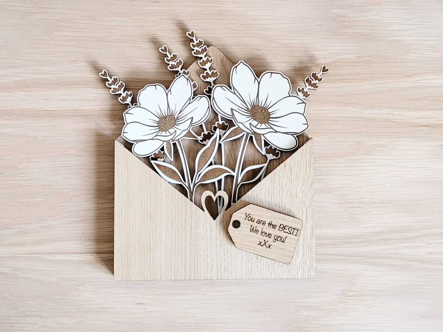 Personalised Wooden Floral Gift – A Thoughtful Keepsake for Any Occasion!