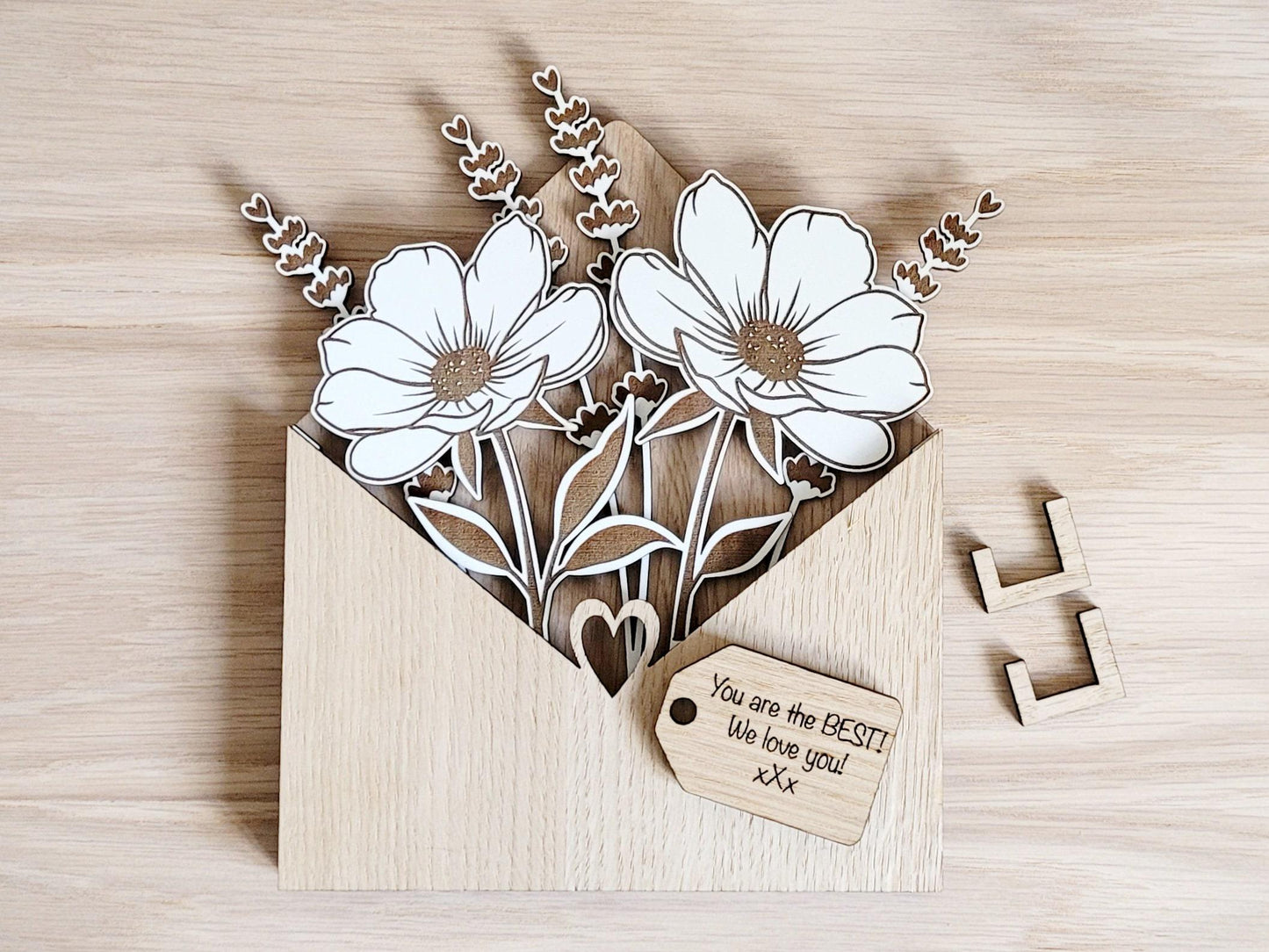 Personalised Wooden Floral Gift – A Thoughtful Keepsake for Any Occasion!