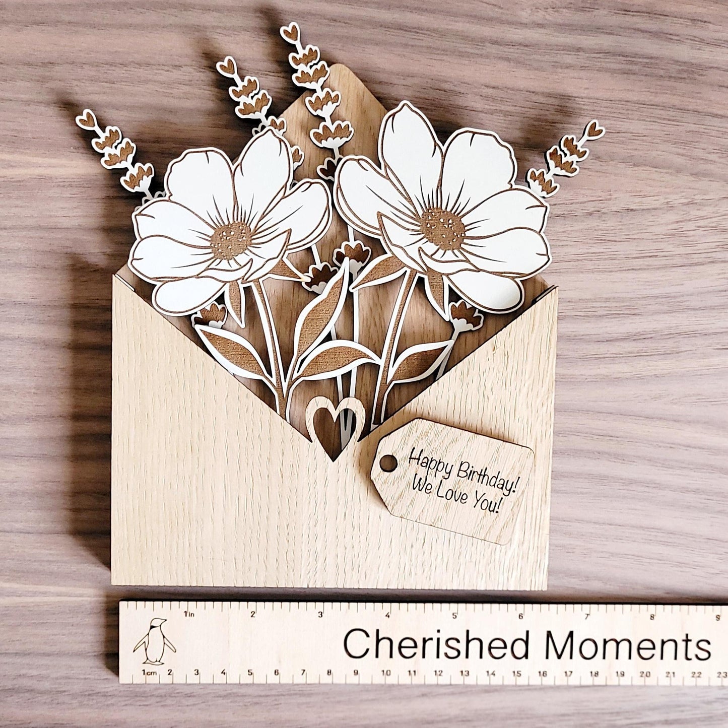Personalised Wooden Floral Gift – A Thoughtful Keepsake for Any Occasion!