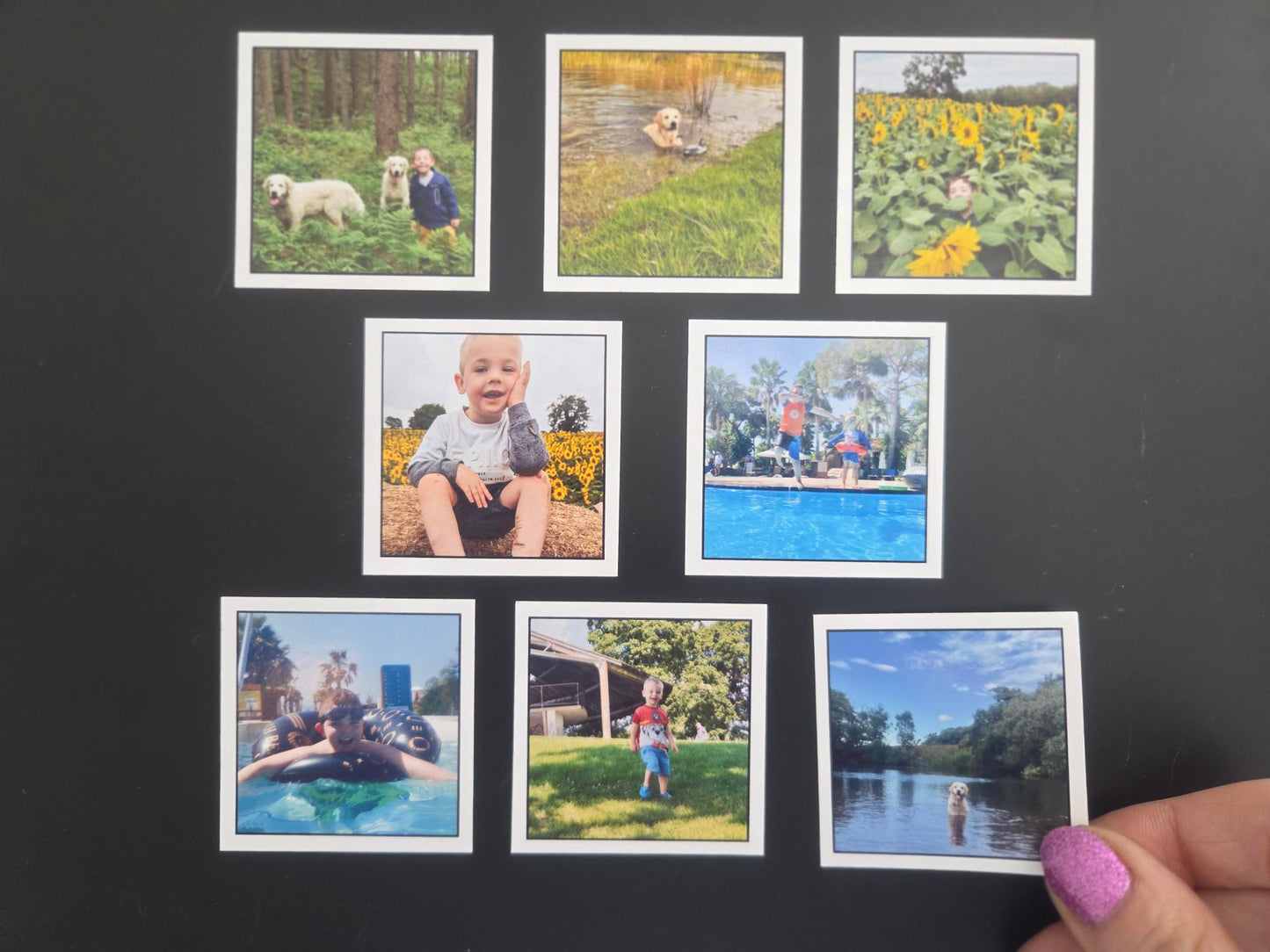 Personalised Photo Fridge Magnet Tiles – Gift for Her, Mum, or Home