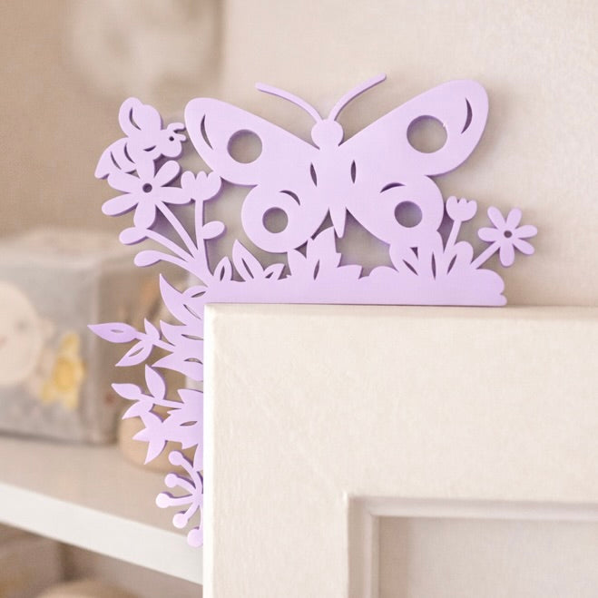 Butterfly Door Corner Decoration – Nursery & Kids Room Decor