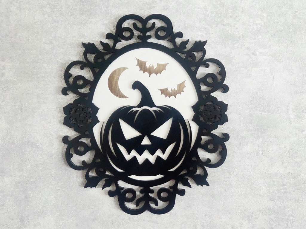 Halloween Wall Art – Gothic Pumpkin or Ghost Sign