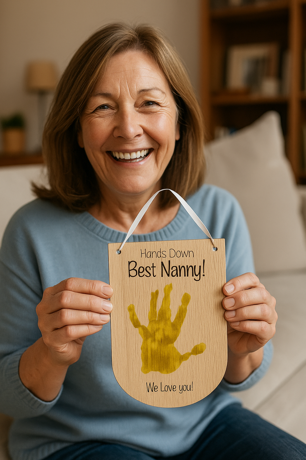Personalised Handprint Art – Gift for Nanny, Grandma or Mum
