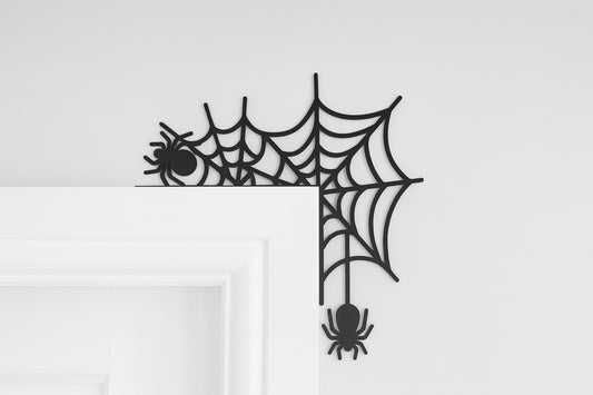 Spider Web Door Corner Halloween Decoration