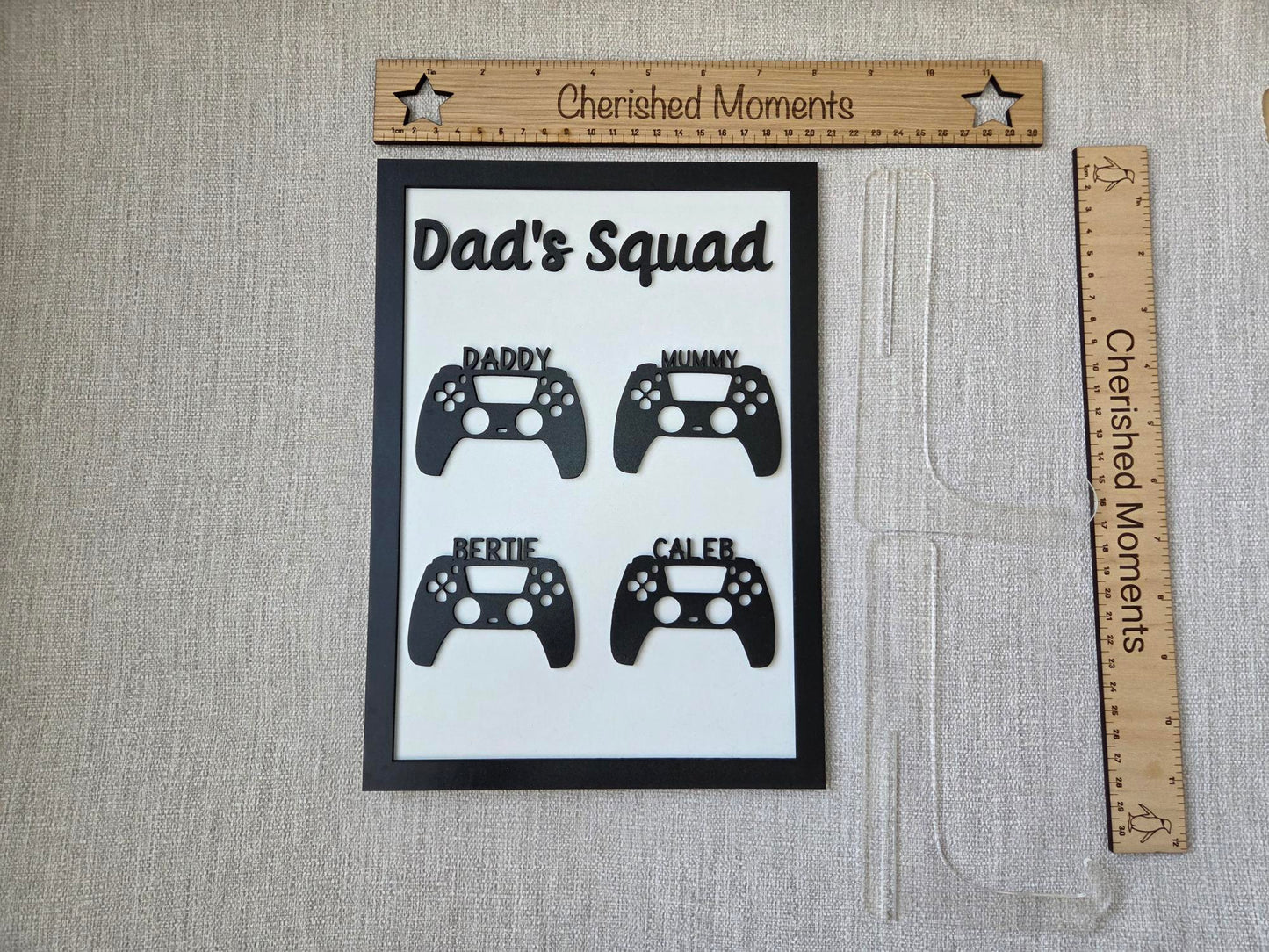 Dad Squad Video Game Controller Wall Art