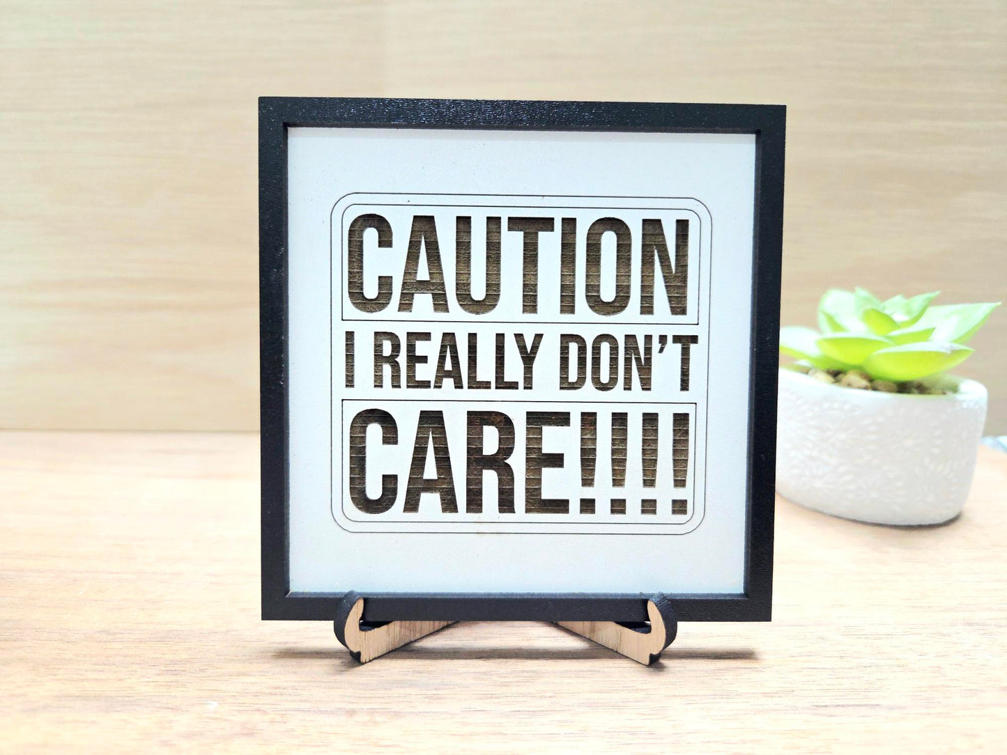 Funny Quote Signs, Sarcastic Home Wall Decor, Desk Plaque