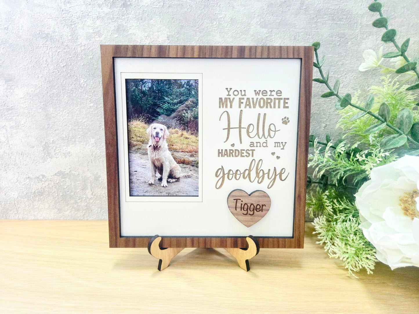 Personalised Pet Memorial Frame – Dog Remembrance Photo Frame