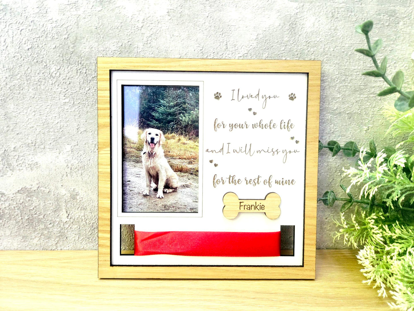 Personalised Pet Memorial Frame – Dog Remembrance Photo Frame