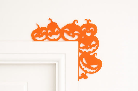Pumpkin Door Corner Halloween Decoration