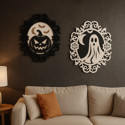 Halloween Wall Art – Gothic Pumpkin or Ghost Sign