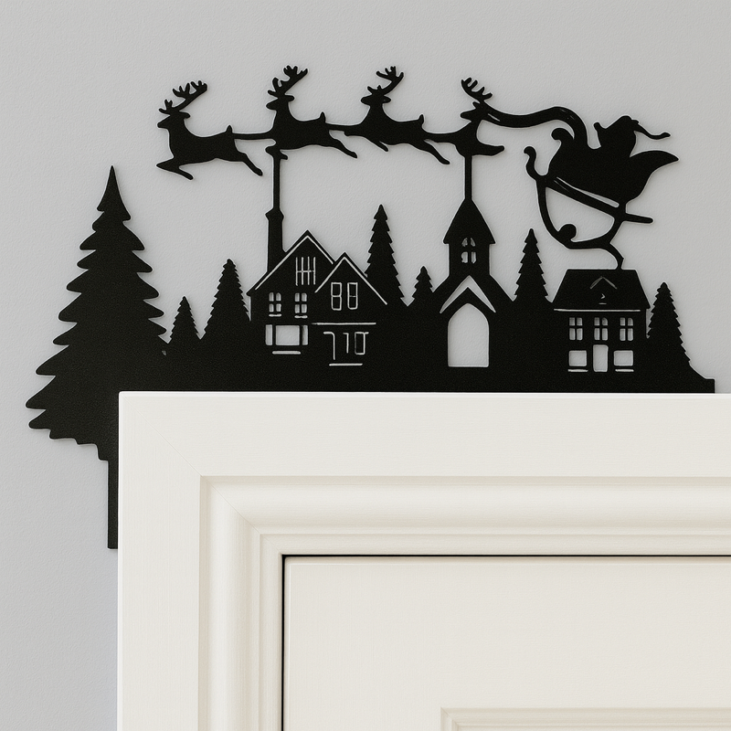 Flying Santa Decoration – Acrylic Christmas Ornament