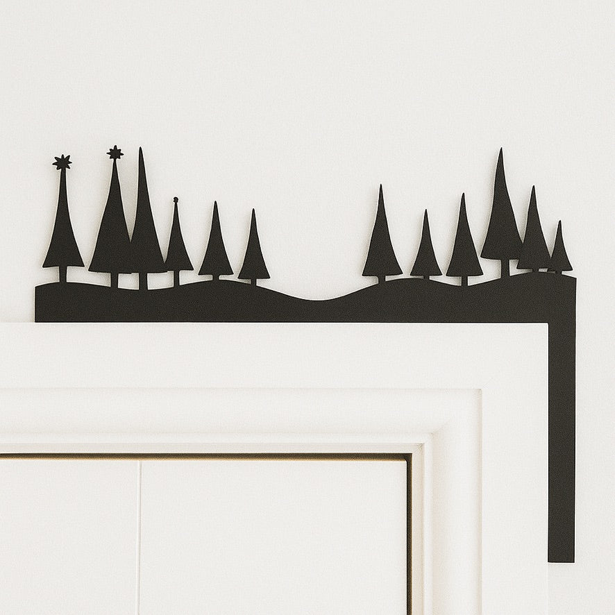 Wooden Winter Shelf Decorations – Rustic Woodland, Reindeer, and Village Christmas Mantel Décor