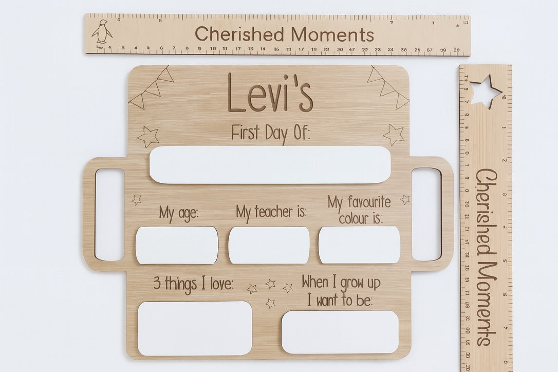 Personalised Back to School Board – Reusable First Day of School Sign