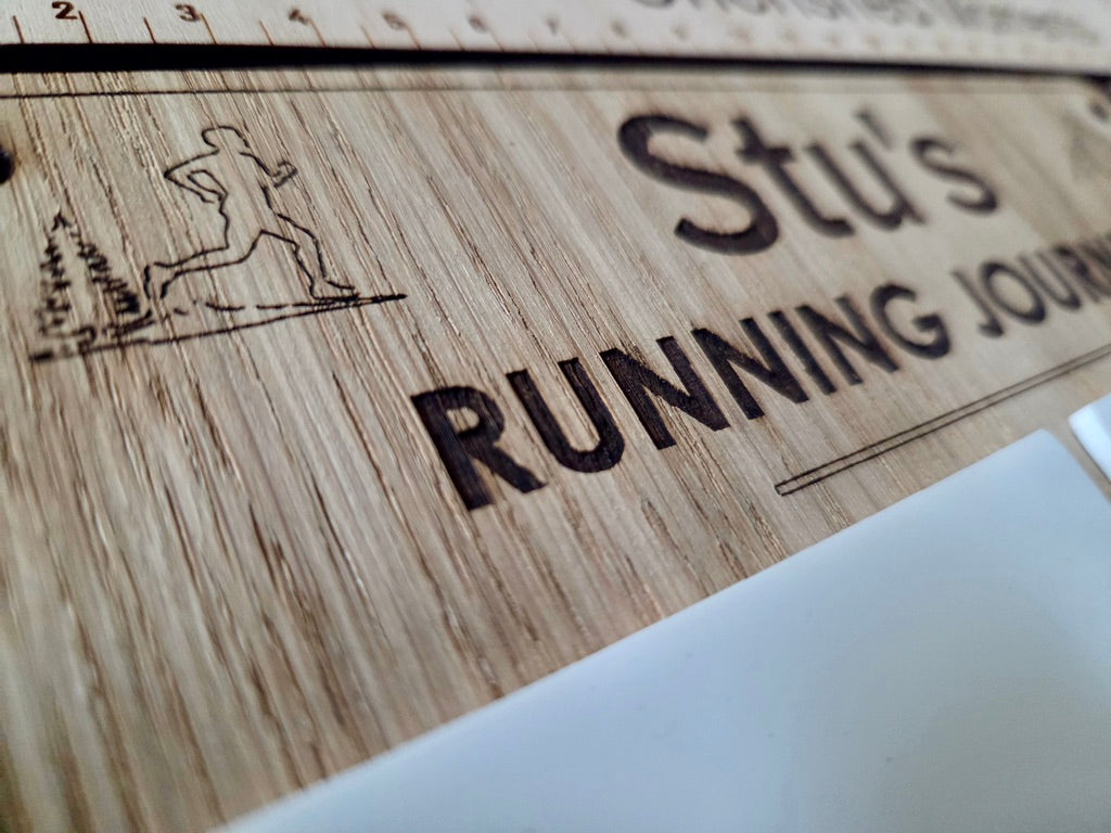 Personalised Parkrun Running Board, Miles & Kilometre Tracker, Running Goals Board, Dry Wipe PB Tracker, Runner Gift