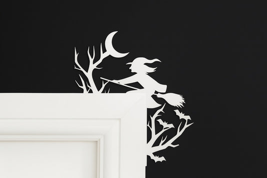 Witch Door Corner Halloween Decoration